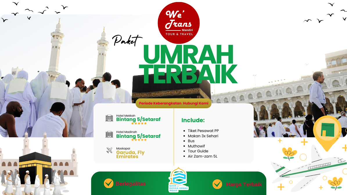 Putih dan hijau modern travel umrah instagram post (2)